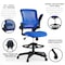 Flash Furniture Drafting Chair Blue Mesh Drafting Chair, Mesh, Blue BL-ZP-8805D-BLUE-GG - alternate 8
